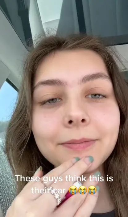 woman catches men pretending her tesla belongs to them 539