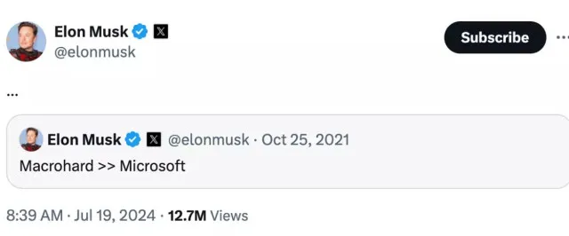 elon musk mocks microsoft after global outage causing widespread disruption 684