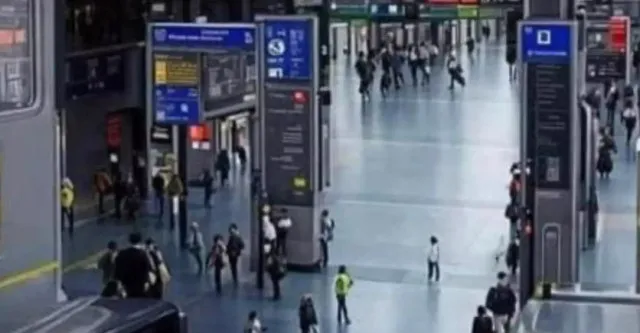 iocnic musician image hidden in train station photo creates bizarre optical 2354
