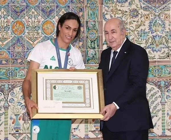 olympic champion imane khelif receives major honor following stunning makeo 2824