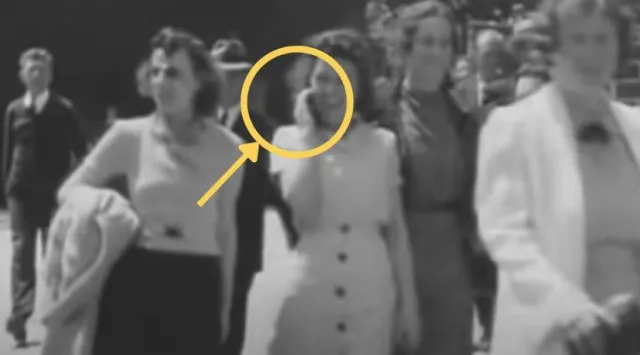 woman in 1938 video using a phone sparks time travel theories 4223