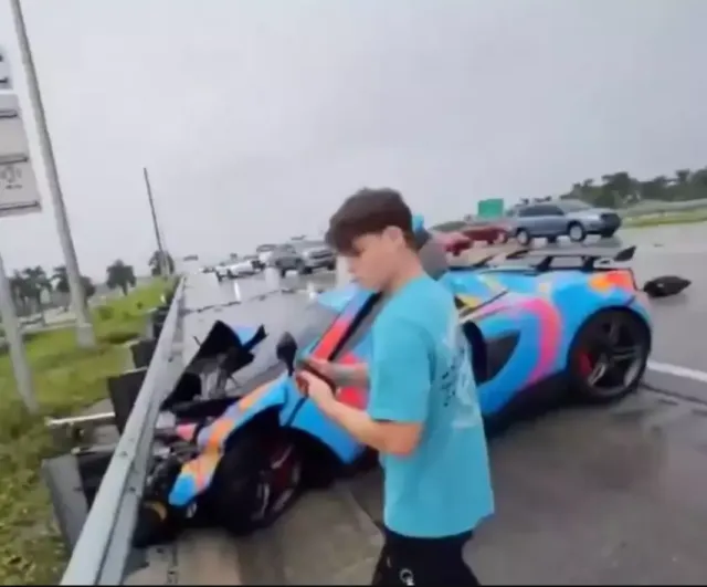 youtuber could face legal action after crashing mclaren during livestream 6697