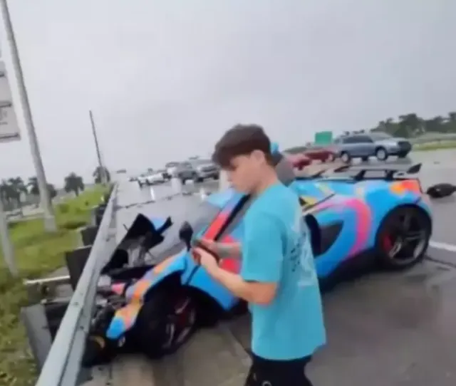 influencer shares aftermath of $196k mclaren crash while livestreamming 6809