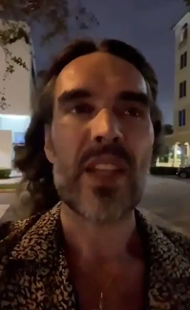 comedian russell brand claims he found god during hurricane milton 7045