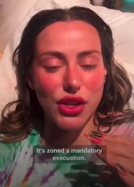 influencer who refused to evacuate sparks fury after revealing she survived 7005
