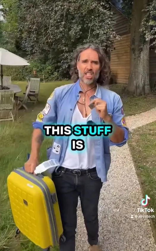 russell brand claims his magical amulet shields against wi-fi signals 7358