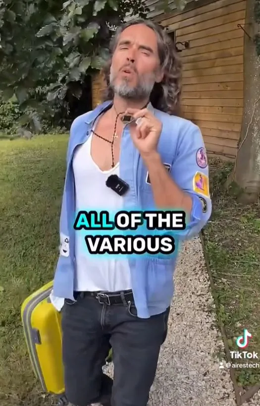 russell brand claims his magical amulet shields against wi-fi signals 7359