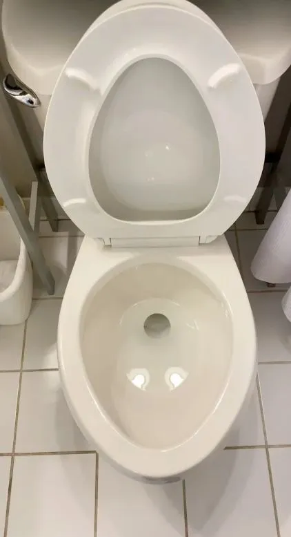 why do some bathrooms have open front toilet seats? the mystery solved 7451