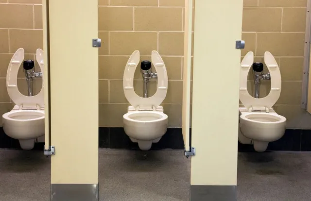 why do some bathrooms have open front toilet seats? the mystery solved 7452