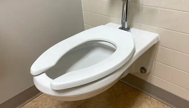 why do some bathrooms have open front toilet seats? the mystery solved 7453