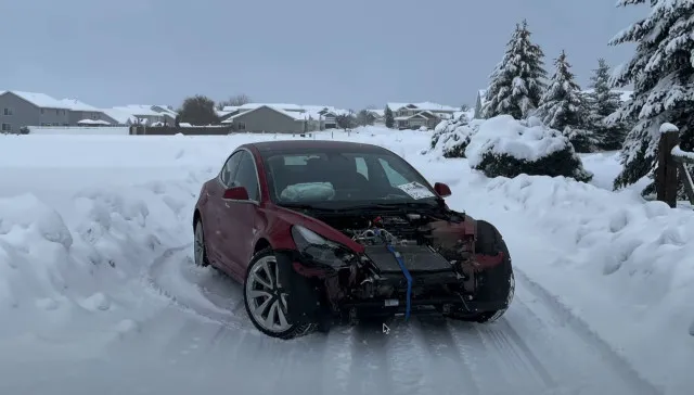 teen rebuilds totaled tesla for $15,000 and discovers shocking history from 7883