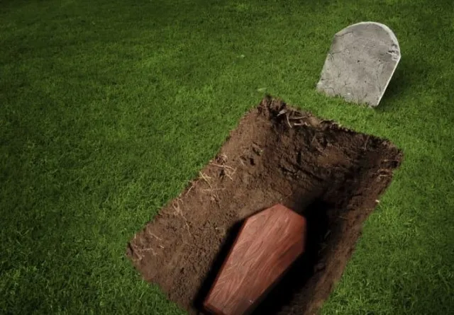 why do we bury people in conffins instead of just in the ground 7925