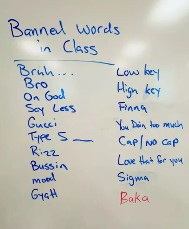 teacher ignites controversy by banning popular words in the classroom 7991
