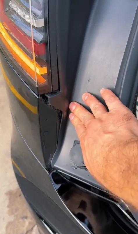 man reveals shows poor build quality of teslas in viral video and internet 8039