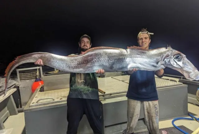 fishermen stunned after catching doomsday fish in rare deep-sea sighting 8174