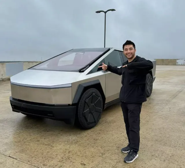 anxiety-inducing image of tesla cybertruck in garage sparks reactions 8344