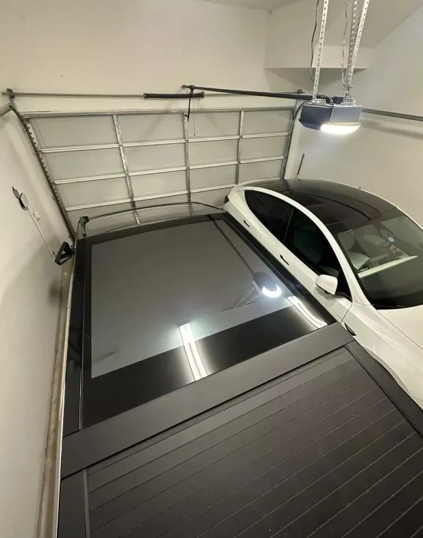 anxiety-inducing image of tesla cybertruck in garage sparks reactions 8345