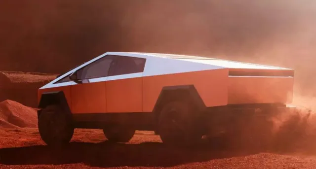 anxiety-inducing image of tesla cybertruck in garage sparks reactions 8343