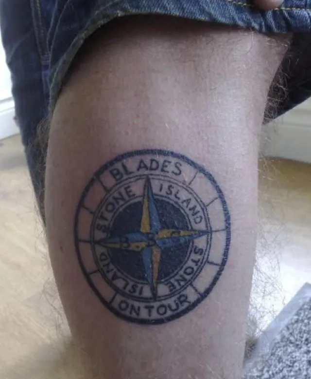 man fears being single after getting a stone island tattoo 8419