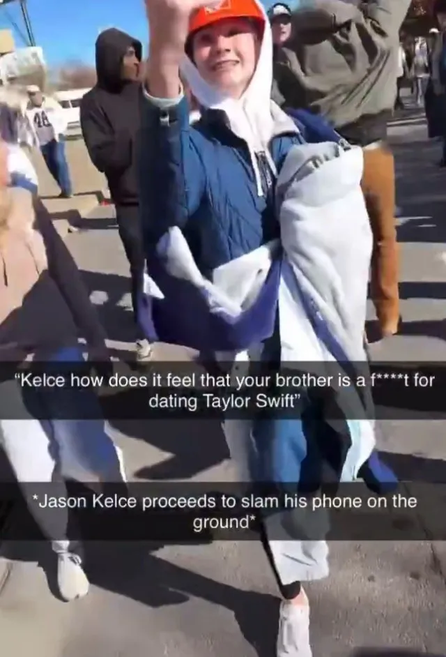 jason kelce defends brother travis by smashing fans phone 8898