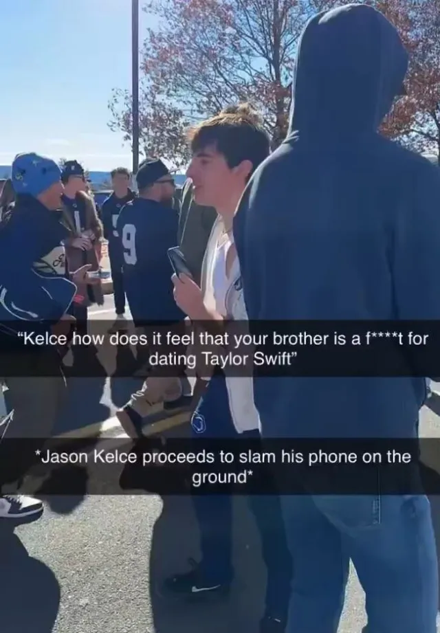jason kelce defends brother travis by smashing fans phone 8901