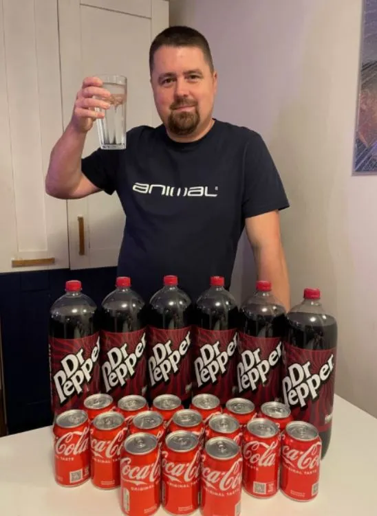 man transforms after drinking 5 liters of soda a day 9038