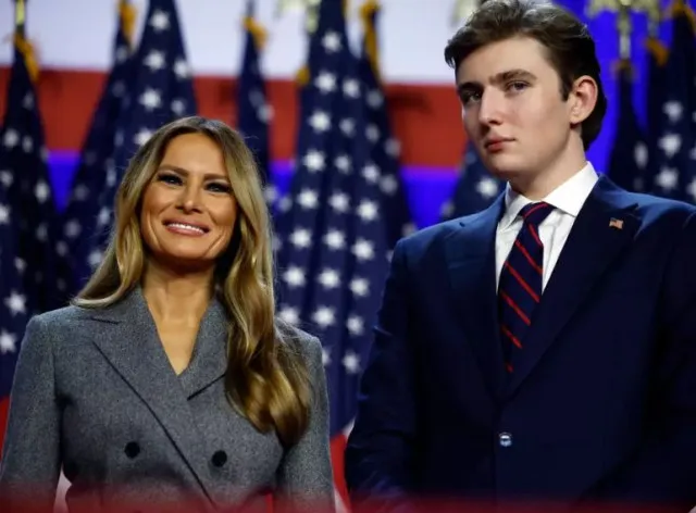 barron trump gives unexpected response to voting questions at nyc 9603