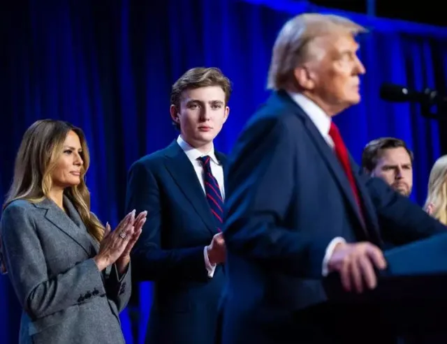 barron trump gives unexpected response to voting questions at nyc 9602
