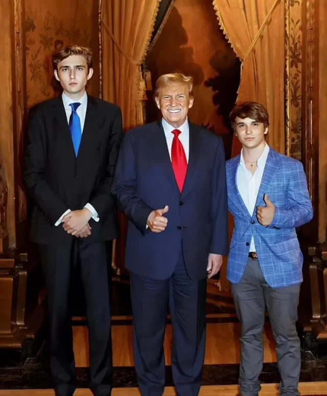 barron trump gives unexpected response to voting questions at nyc 9605