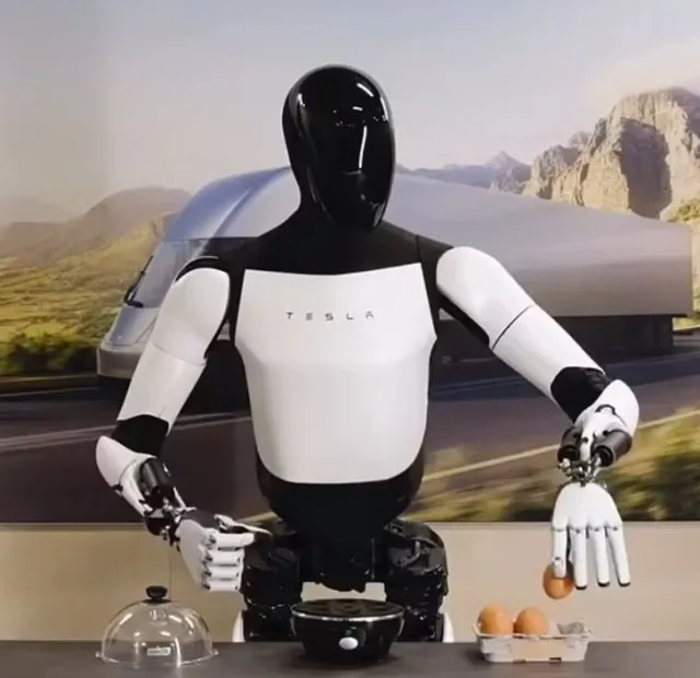 viewers stunned as resla robot optimus can now squat and poach an egg 9641