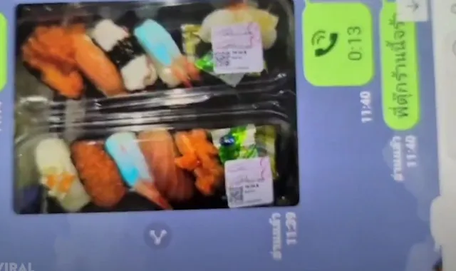 family stunned after spotting sushis strange blue glow during dinner, but 9676