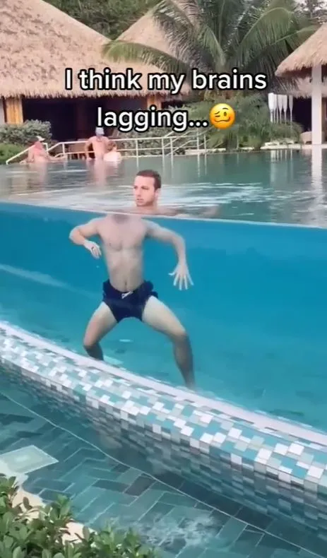 mind-boggling optical illusion shows man’s head separated from his body 9736
