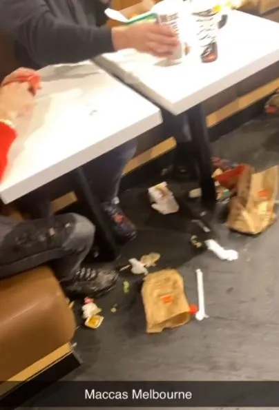 diners are slammed for creating a massive mess at mcdonalds 9996