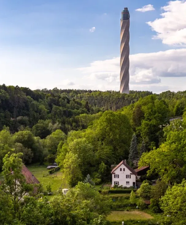 massive skyscraper in forest nearly as tall as the shard built for only lif 10008