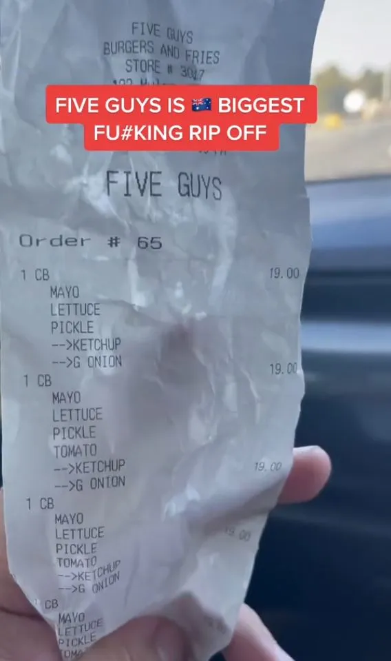 five guys diner criticizes $215 bill for family meal 10391