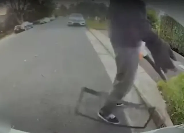 tesla driver stunned after returning to her car and finding it vandalized 10428