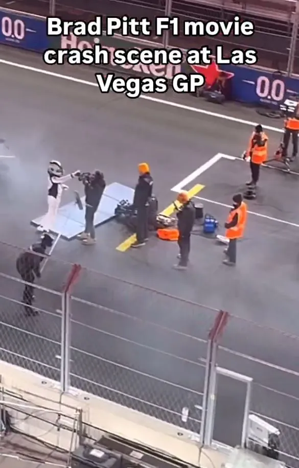 viewers stuns as brad pitt collapses at the f1 las vegas grand prix 10664
