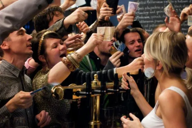 man leaves pub after being told off for how he queued at the bar 10803