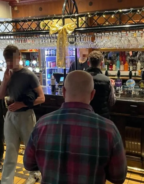 man leaves pub after being told off for how he queued at the bar 10805