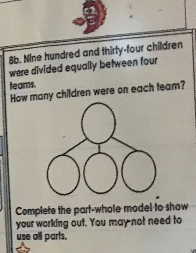parent baffled by simple maths problem in 10-year-olds homework 10988