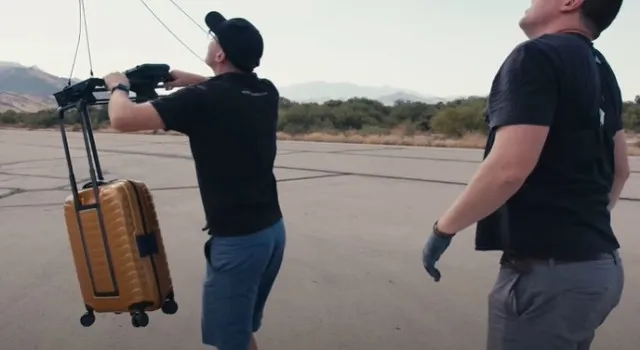 luggage maker samsonite launches suitcase into space and drops it for durab 11276