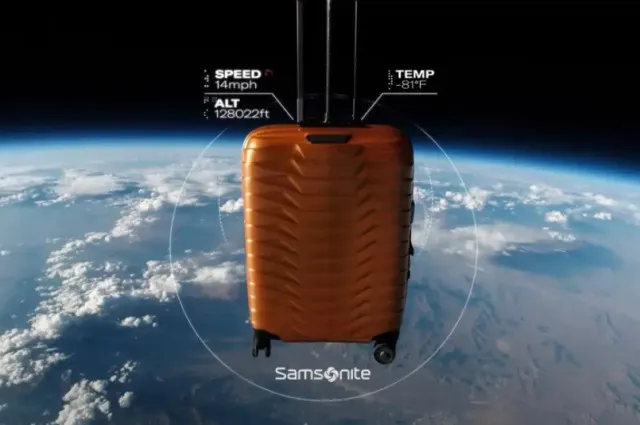 luggage maker samsonite launches suitcase into space and drops it for durab 11273