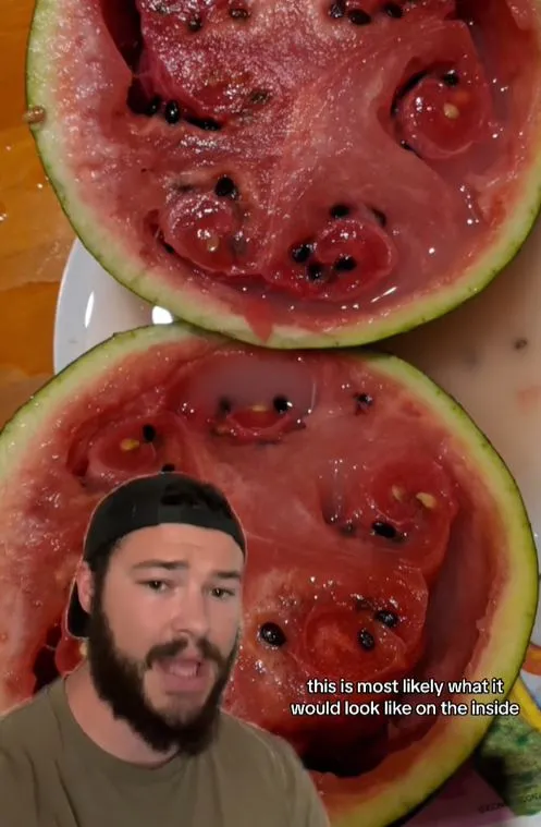 expert warns to throw away your watermelon if it does this one thing. 11339