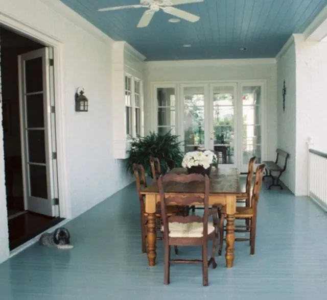 people are just realizing the hidden meaning behind a blue porch ceiling 11321