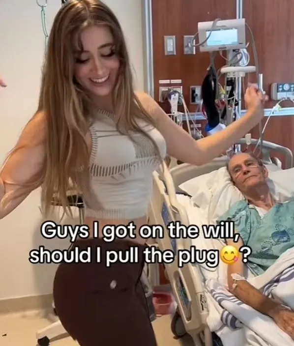 model faces backlash after dancing beside elderly boyfriend’s hospital bed 11429