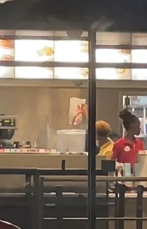 chick-fil-a workers throw away food in front of customers at closing time 11593