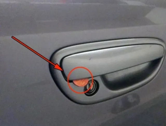 what does a coin in your car foor handle mean? 11539