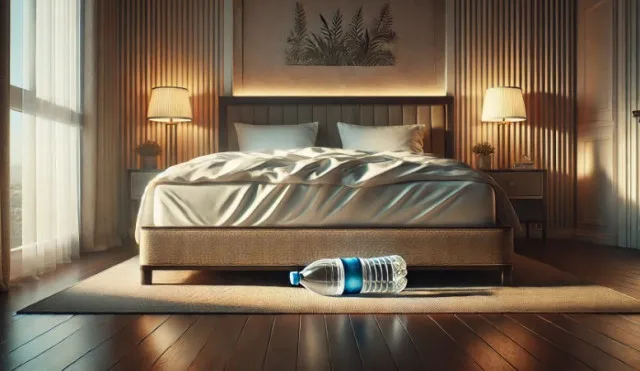 chilling reason why you should throw water bottle under the bed when checki 11799