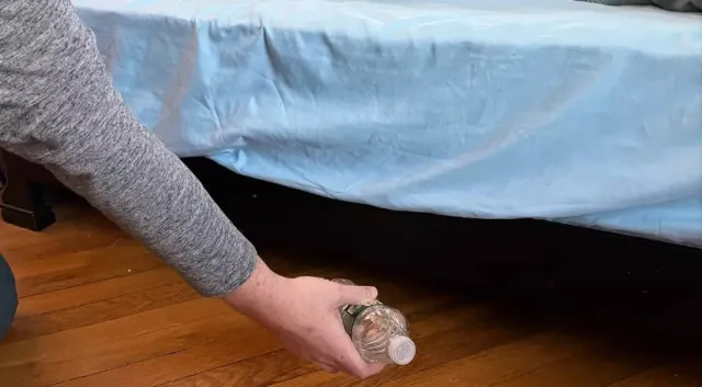 chilling reason why you should throw water bottle under the bed when checki 11797