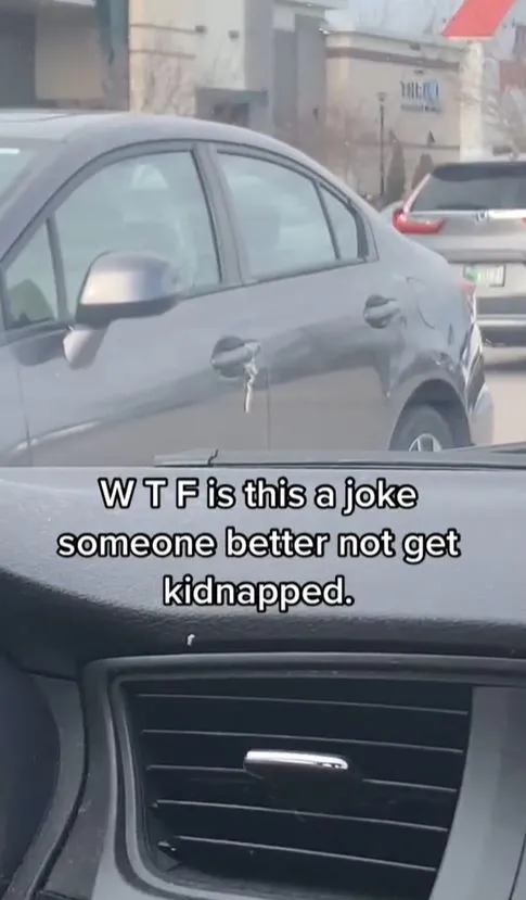 suspicious objects tied to car handles could signal danger 12004